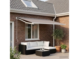 Vidaxl Tecido De Substituição Para Toldo Cinzento-claro 300 X 250 Cm
