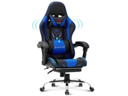 Smartue Cadeira Gaming – Cadeira Ergonómica Para Computador Com Apoio Para Os Pés, Apoio Lombar, Apoio De Cabeça, Função De Rotação De 360° E Encosto