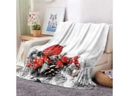 Manta de Flanela Fansu com Estampa 3d Quente e Macia Microfibra para o Inverno Ideal Cama Ou Sofá Adequada Adu