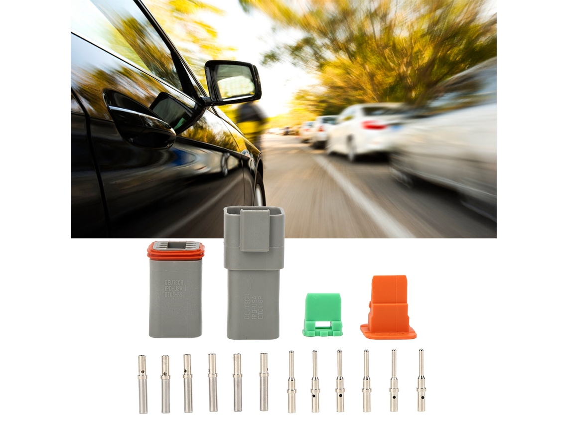 Laxiscreed Kit De Ligação Para Automóveis, Conector Impermeável De 12 Pinos E Fio
