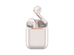 Fones de ouvido Bluetooth J18 In Ear Microfone com cancelamento de ruído Autonomia 3 H Dourado*