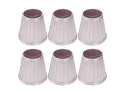 6pcs Abajur de Substituição para Lâmpada E14 Parede Teto Cor Rosa Roxo Metal Tecido S/MARCA