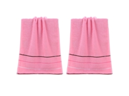 Conjunto de Toalha NEVEANCE Macias Absorventes Banheiro Hotel Spa Algodão Rosa - 2pcs (33x73cm)