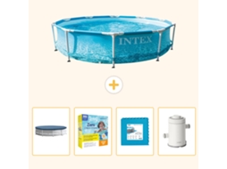 Intex Piscina Com Estrutura Redonda - 305x76 Cm - 5-peças S102