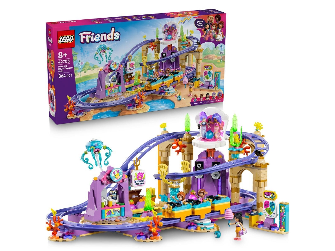 Lego® 42703 Friends Montanha-russa: Mundo Subaquático de Brinquedos e 5 Miniaturas