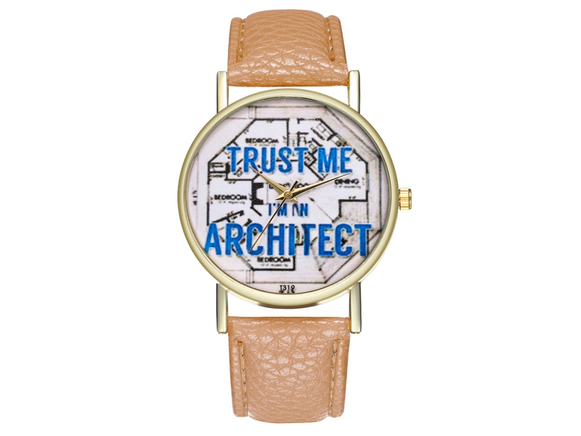 Reloj De Mujer Moda Pulsera Movimiento De Cuarzo Beige Para Dama Y Hombre