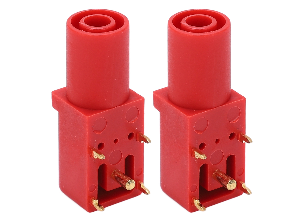 2 tomadas banana PCB 4mm, soldadas, condutividade, teste de tensão, YURU
