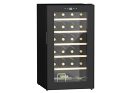 Cave De Vinho Aço E Vidrotemperado Cor Preto 43x45x75 Cm Homcom