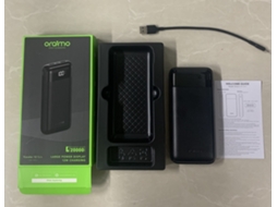 Aetheria oraimo Traveler 12 Byte 20000mah Bateria Portátil com Display Intuitivo e Saída Usb Dupla 12w