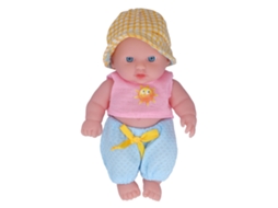 Boneca Bebê Reborn 8 Polegadas Vinil Realista Menina Com Roupas Removíveis