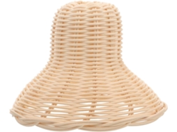 Abajur/cúpula De Luz Decorativa Em Rattan Trançado Para Luminária Suspensa