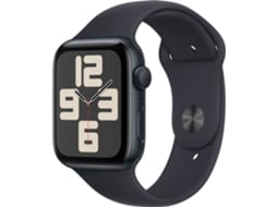 APPLE Watch SE GPS 44 mm Meia-noite com Bracelete Desportiva Meia-noite (Outlet Grade A - Tamanho: M/L)