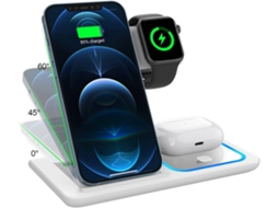 Carregador Sem Rápido Certificado para iPhone 13 Pro/12 Pro/13 Pro Max/SE/13/12/XS/8/XR/11 YIZHOOD Seda Branco