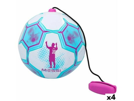 Bola de Futebol Messi Training System Corda Treino Poliuretano 4 Unidades