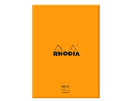 Bloco de Notas RHODIA Nº. 11 85 X 115 Mm Xadrez Laranja