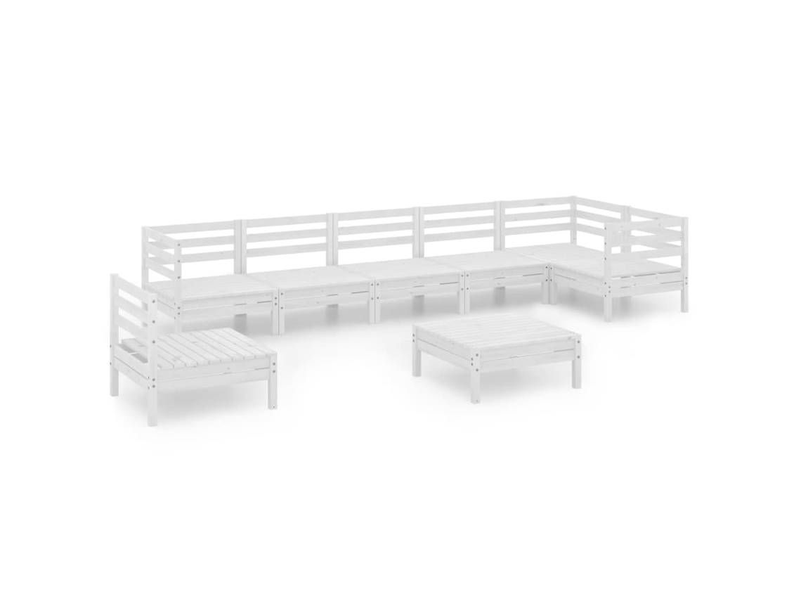 Garden Lounge Set, Garden Lounge Sets Vidaxl Branco Madeira De Pinho (n/a)