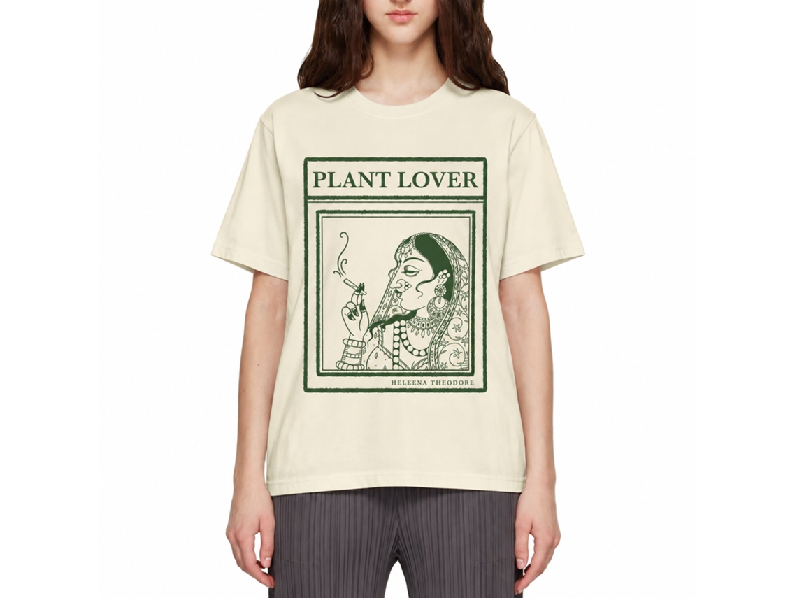 Rockinstone Plant Lover By Heleena Theodore Heleena Theodore T-shirt Unique Designer Style