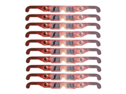 Óculos De Eclipse Solar Laxiscreed Para Proteção Ocular – Pack De 10 Peças Seguras