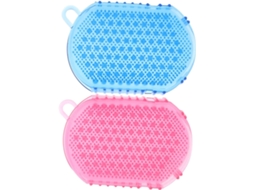 Luvas De Massagem Dupla Face Em Pvc Para Banho 2 Peças | Design Luva, Pressão Uniforme Nos Pontos De Contato, Fácil De