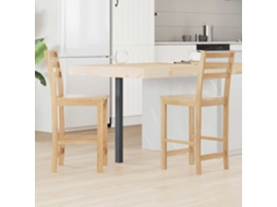 Vidaxl Cadeiras De Jantar 2 Unid. Madeira De Borracha Sólida Natural