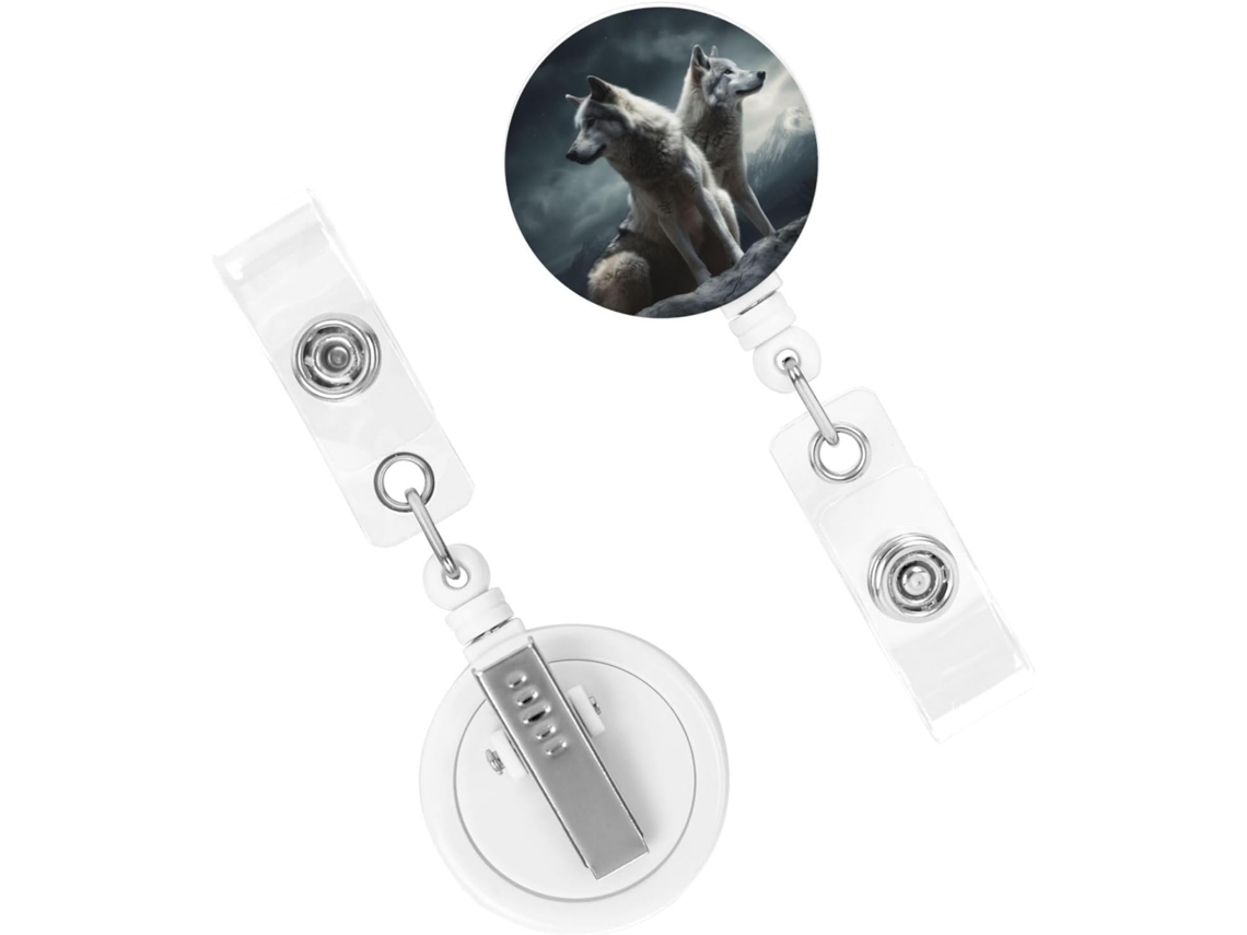Suporte para celular Crachá retrátil reforçado, com mecanismo de fechamento noturno, resistente, com clipe chaveiro e sistema de travamento.