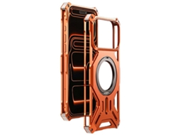 Capa Para Celular Iphone 17 Pro Bumper Sem Moldura - Laranja