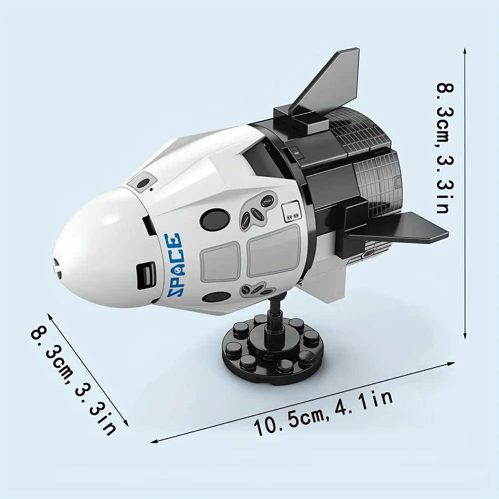 (88 Peças) Kit De Montagem De Foguetes E Naves Espaciais - Estação Espacial - Blocos De Montar