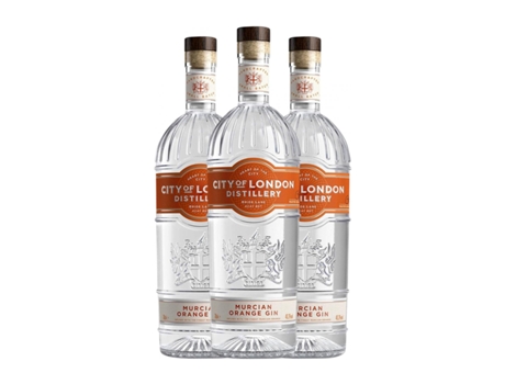 Gin CITY OF LONDON Rhubarb & Rose Gin (0.7 L - 3 Unidades)