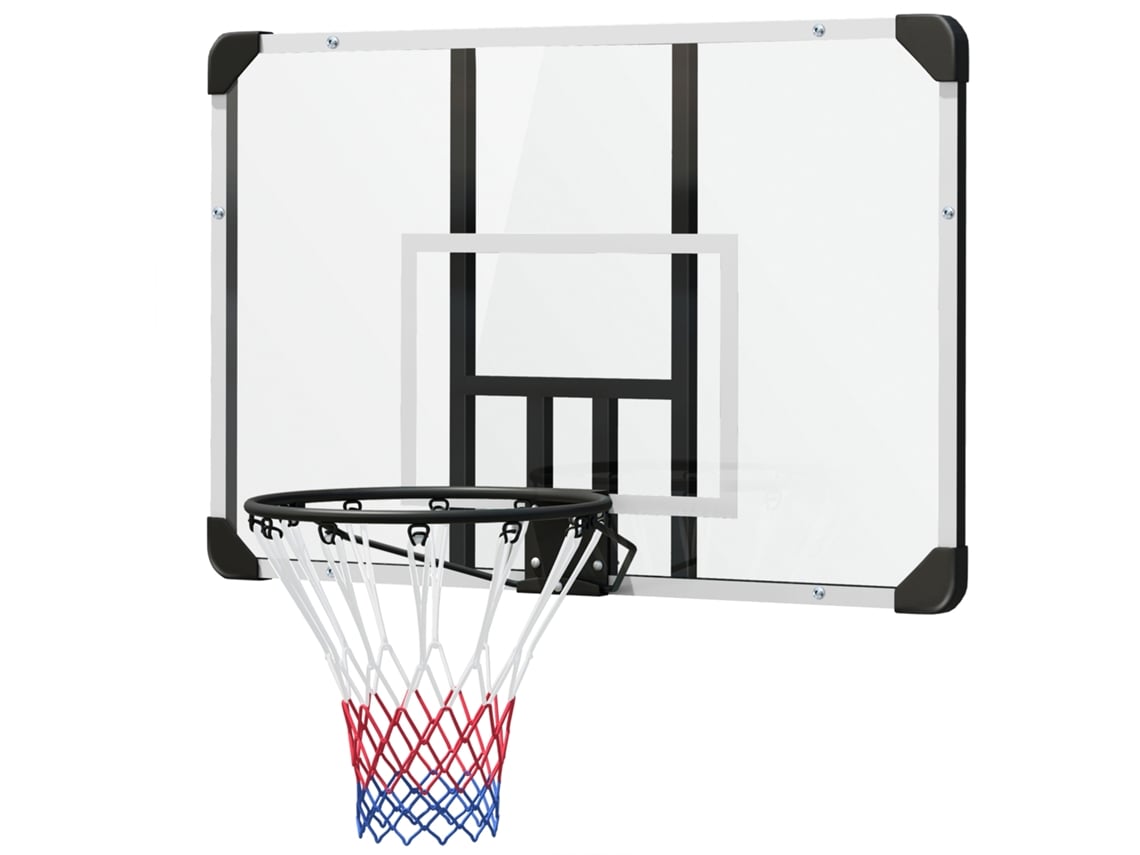 Cesta De Basquete, Cor Preto, Em Aço, Para Exterior E Interior