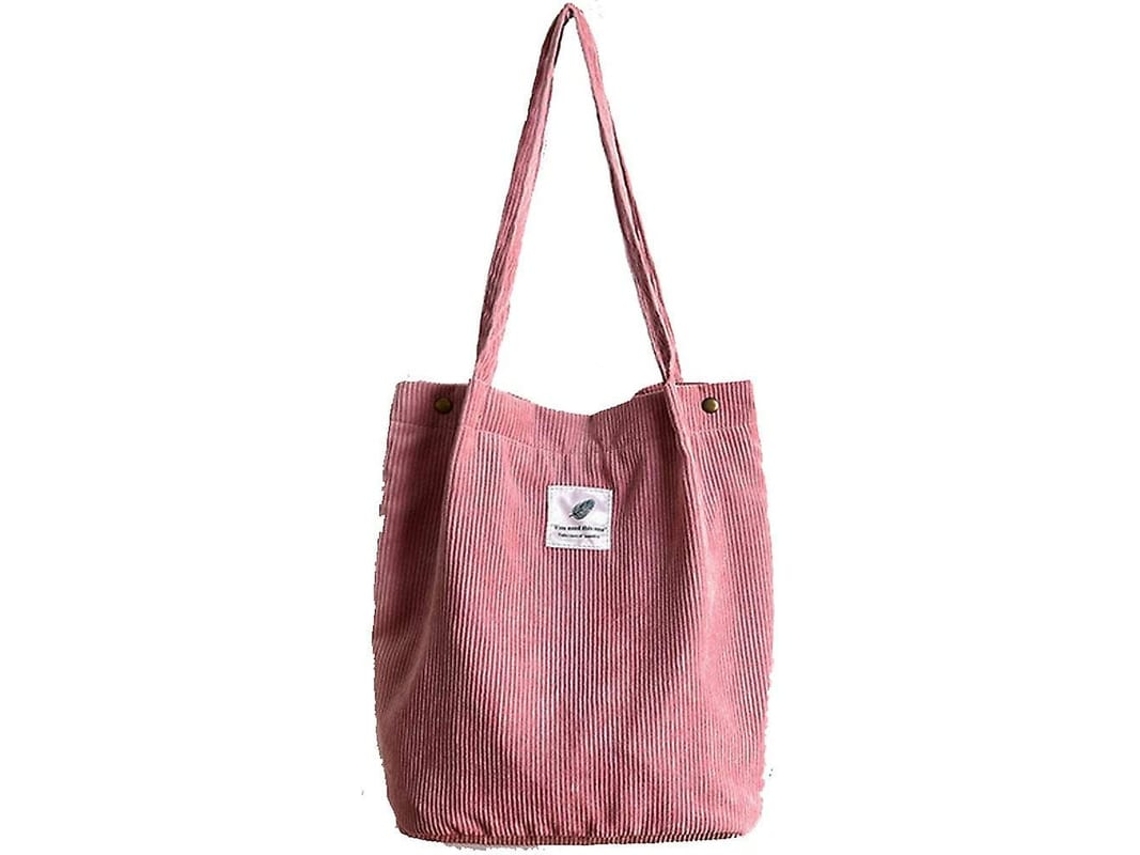 Bolsa Tote Grande De Veludo Para Mulheres Bolsa De Ombro Feminina Corduroy