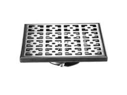 Desagüe de Piso Exterior e Interior com Filtro Anti pelúcia e Anti odor, Aço Inoxidável Prata 20x20 Cm para Banheiro Cozinha Garagem Porão
