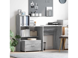 Vidaxl Gabinete De Gavetas 55 X 45 X 31 Cm Cinza Sonoma