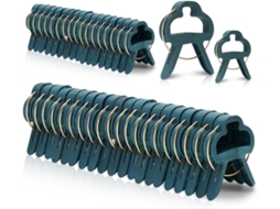 60 Grampos ajustáveis AQUAFORGE para suporte de plantas, caules e trepadeiras