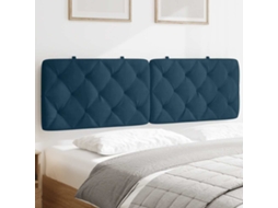 Vidaxl Almofadão De Cabeceira 160 Cm Veludo Azul