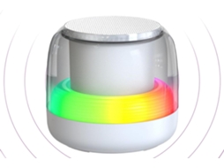 Caixa De Som Portátil Com Subwoofer Compacto, Luz Rgb E Reprodutor De Música, Caminhadas, Praia E Piscina Caixa De Som Portátil Com Sub Gokoco