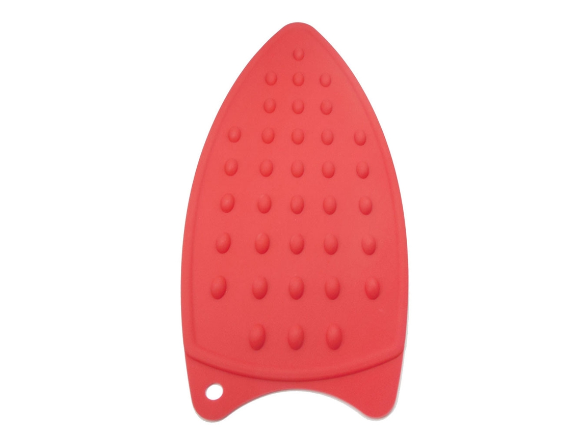 KOFIHETY Suporte De Ferro E Base De Silicone Antiaderente E Resistente Ao Calor Para Ferro De Passar, Talheres E Copos 40230?27 X 14 X 0,7 Cm (vermelho)