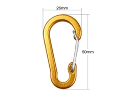 5 Clips Carabiner Mini para Camping e Hiking