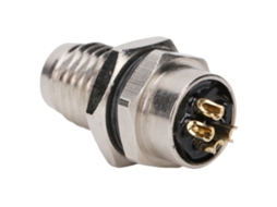 Conector M8 4pin Ip67 Encaixe Com Resina Epóxi