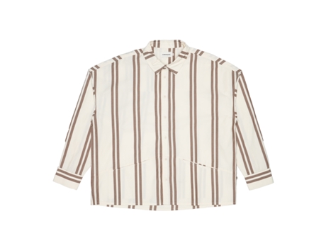 Blusão Unissexo Thinking Mu Overshirt Algodão Branco (l)