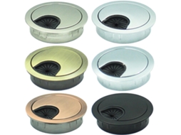 Conjunto De 6 Organizadores De Cabo De Metal Para Mesa - Tampas Orifício