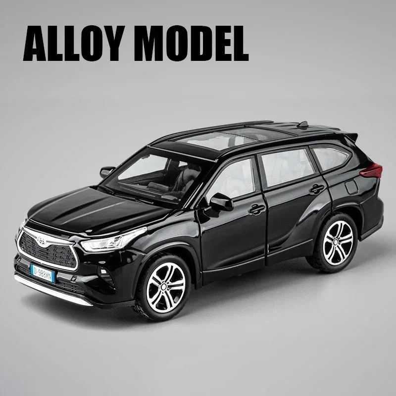 (preto) Miniatura De Carro Em Escala 1:32, Feita Em Metal Fundido, Com Efeitos De Som E Luz, 6 Portas Que Abrem, Modelo De Veículo Off-road.