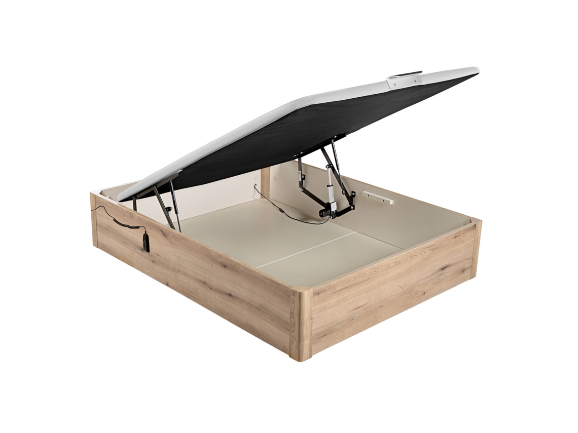 Sommier com Arrumação Elétrica PIKOLIN Design Estofado - 80x190cm (36 Cm de Altura - Roble)