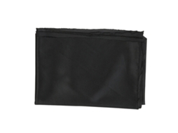 Funda de malha de poliéster respirável e impermeável para alto-falante, preta, 140x91 cm