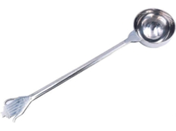Colher Medidora De Café Expresso Em Aço Inoxidável Para Moído, Chá E Sal, Com Base Prensada.