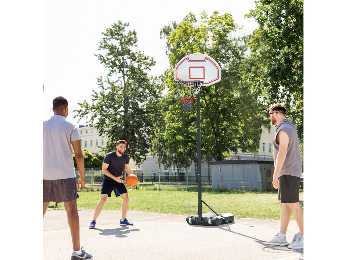 Cesta De Basquete Externa Com Rodas, Design Moderno E Funcional, Compacta E Prático