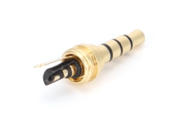Aetheria 30pcs Conector Equilibrado 3,5mm 4 Pole Fêmea com Abraçadeira de Cabo para Fones de Ouvido