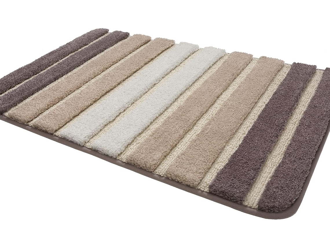 Tapete De Casa De Banho Extra Suave E Absorvente 40x60cm Bege