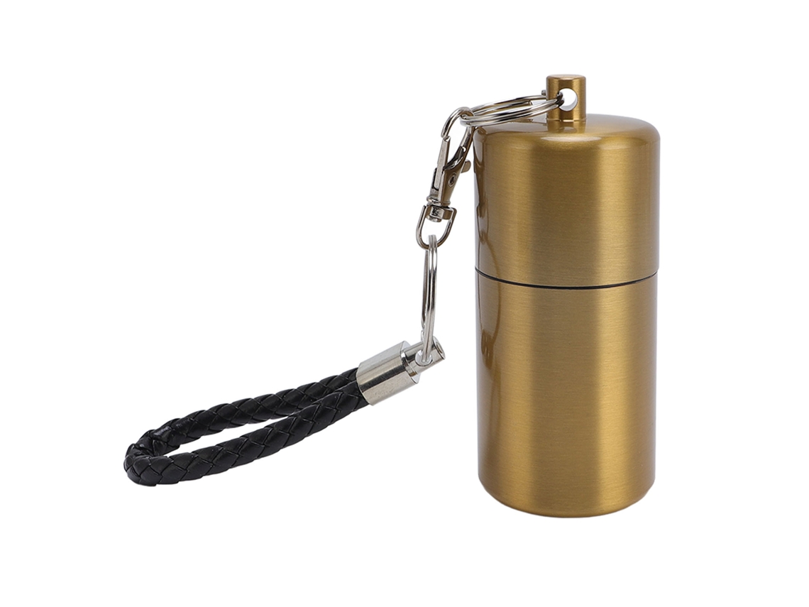 Botella De Armazenamento De Metal De Alumínio Impermeável Multifuncional Para Camping E Viagens Ao Ar Livre Ouro