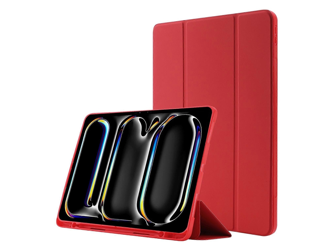 Capa de couro tripla Webake Skin Feel para tablet com compartimento para caneta