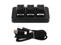 Mini Teclado De Controle Usb Com Fio De 3 Botões, Botão Personalizado, Teclado De Programação, Teclado Macro Ly Ebike